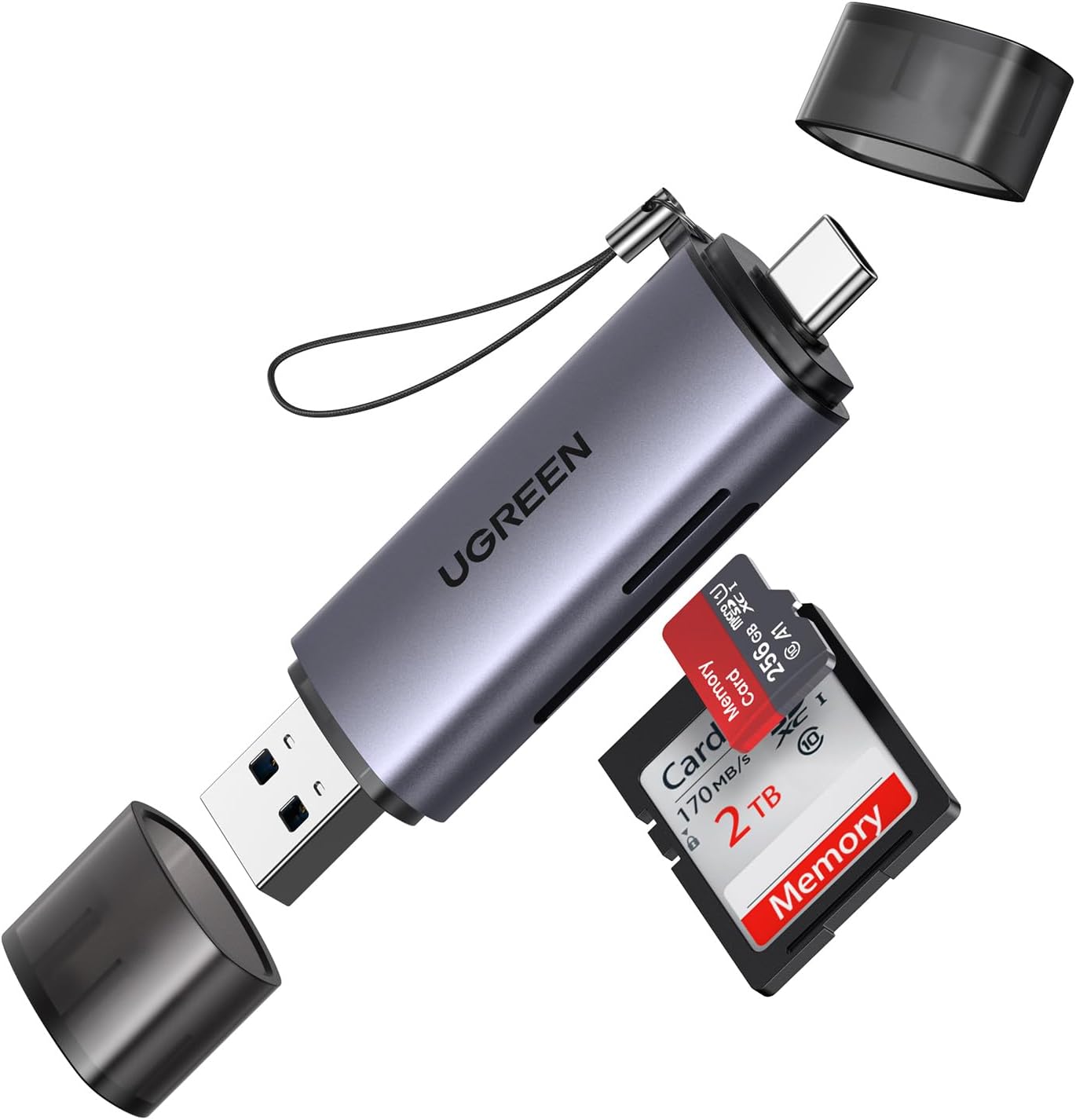 UGREEN adaptateur SD USB-C et USB-A double-tete pour workflow sauvegarde