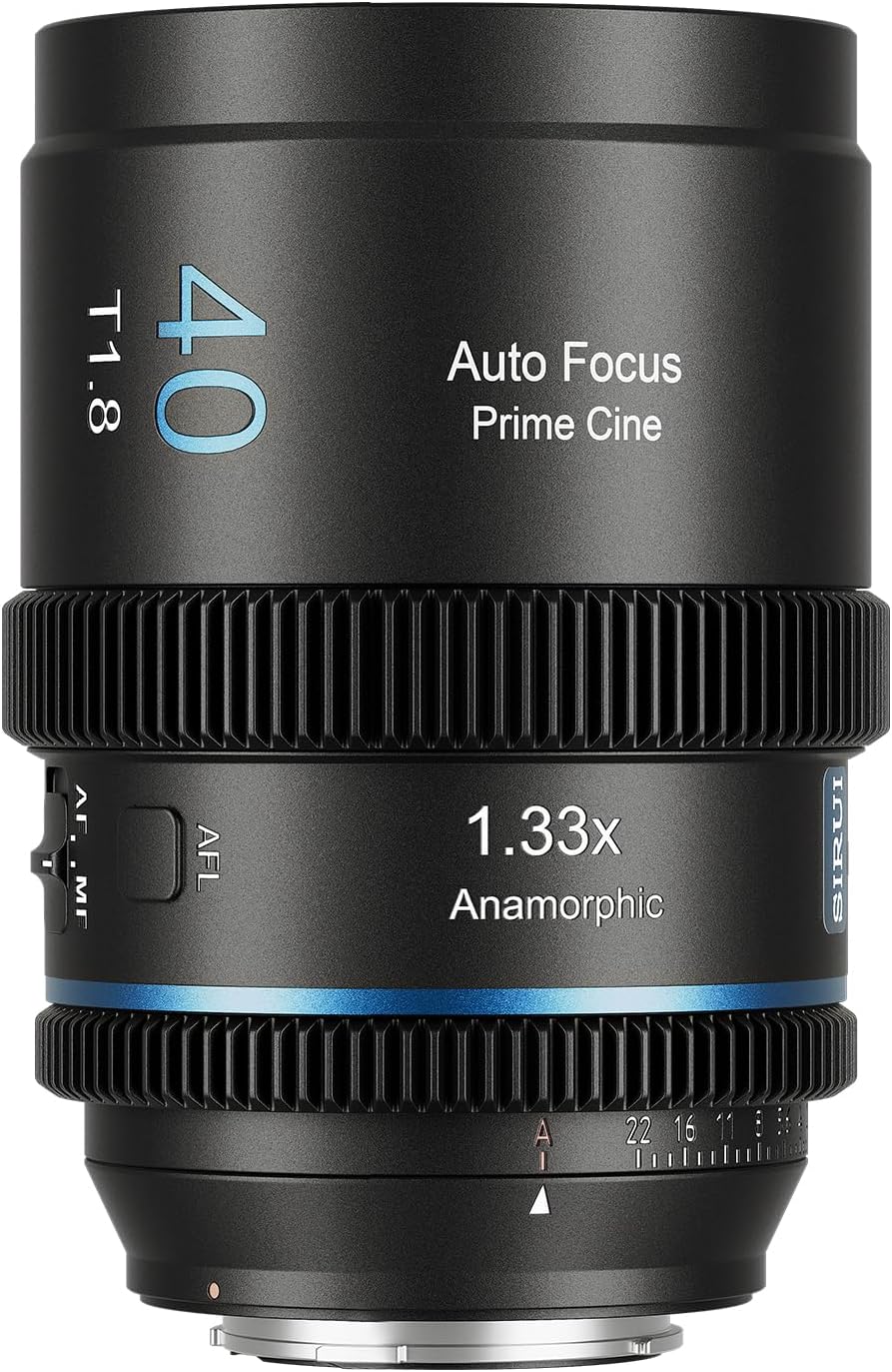 Objectif SIRUI 40mm T1.8 1.33x anamorphique autofocus en monture Nikon Z