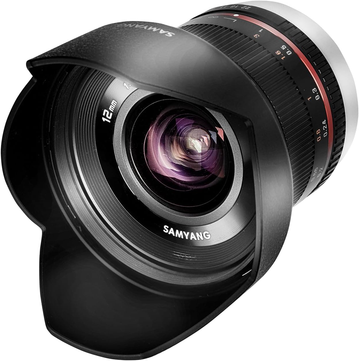 Objectif Samyang 12 mm f/2.0 NCS CS en monture Canon EF-M, grand-angle manuel pour capteurs APS-C