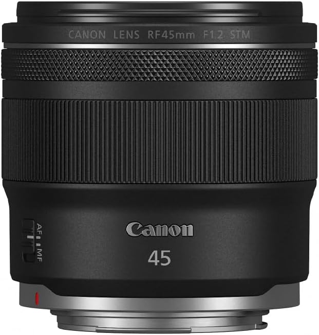 Objectif Canon RF 45 mm f/1,2 STM en monture RF, fixe standard compact pour hybrides Canon EOS R