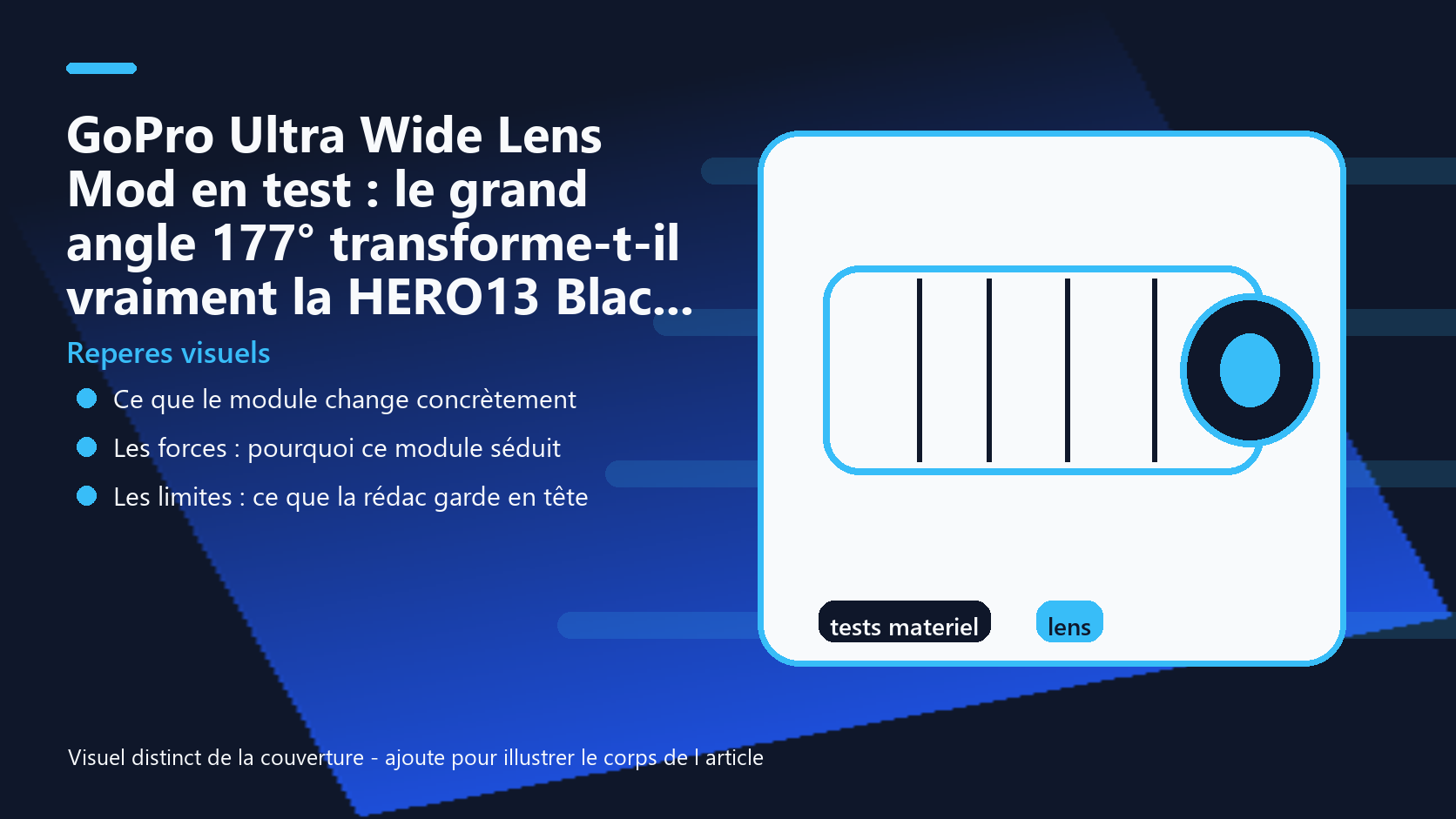 Infographie de reperes visuels pour l article GoPro Ultra Wide Lens Mod en test : le grand angle 177° transforme-t-il vraiment la HERO13 Black EUR